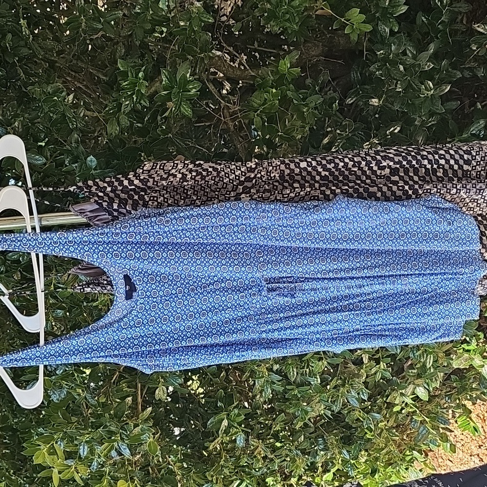 GAP‎ Blue Geometric Print Dress XL Bundle Lot - Picture 5 of 10
